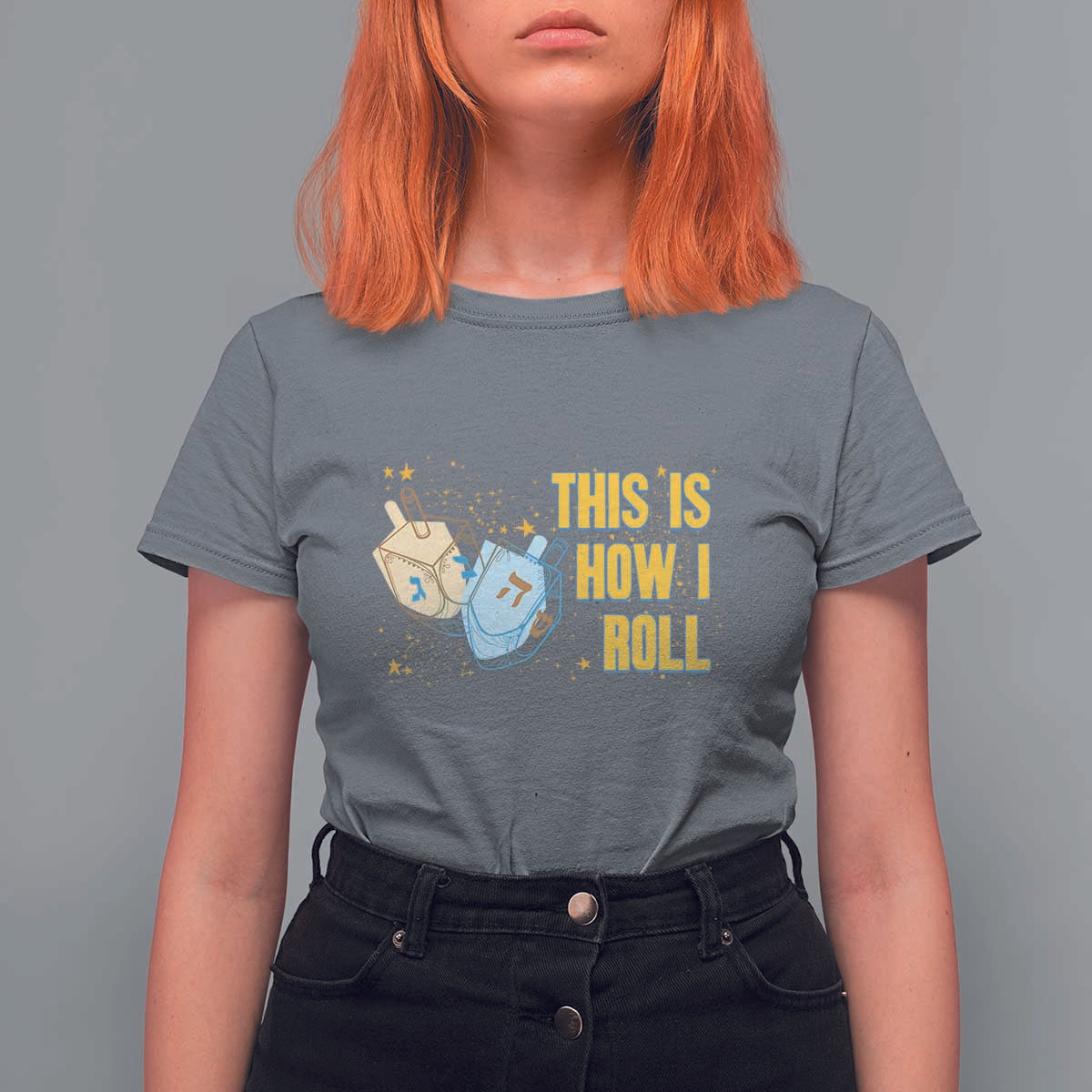 This Is How I Roll T Shirt For Women Jewish Holiday Dreidel Gift - Wonder Print Shop