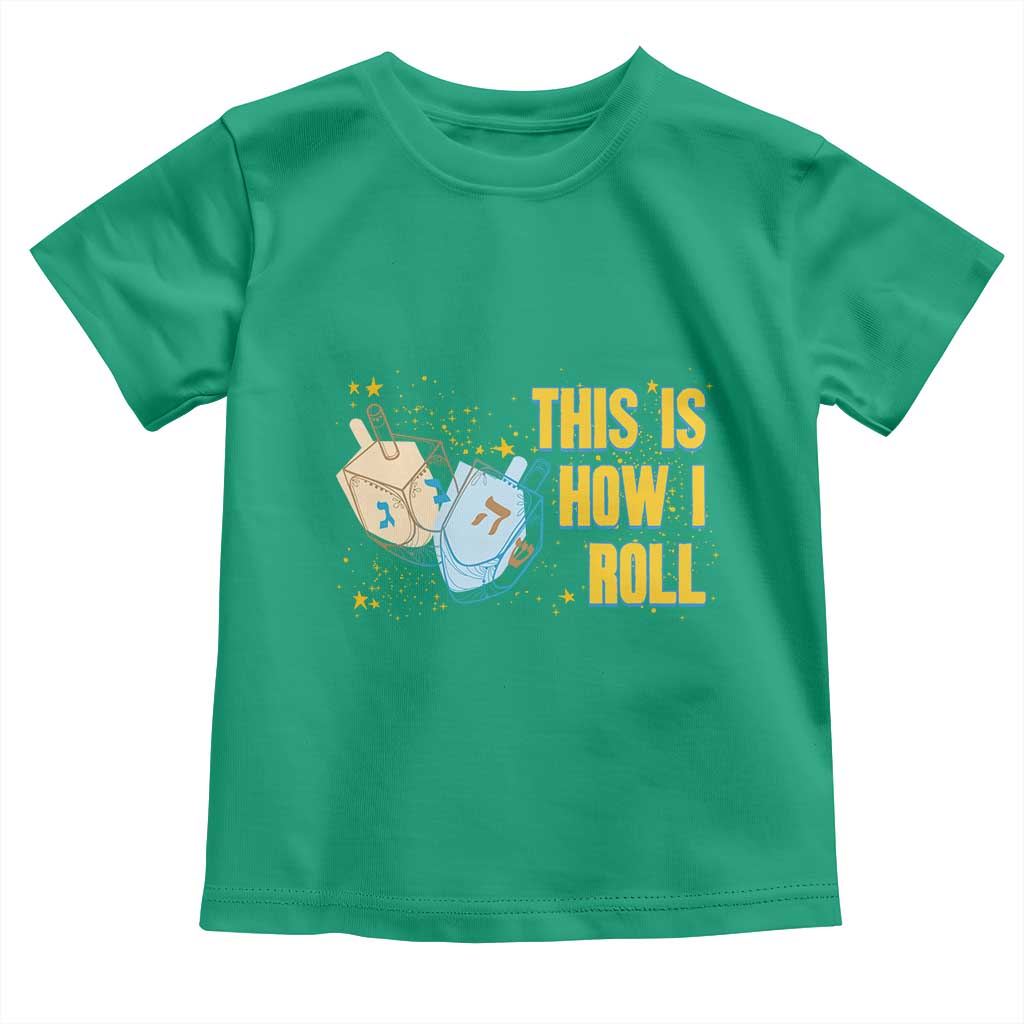 This Is How I Roll Toddler T Shirt Jewish Holiday Dreidel Gift - Wonder Print Shop