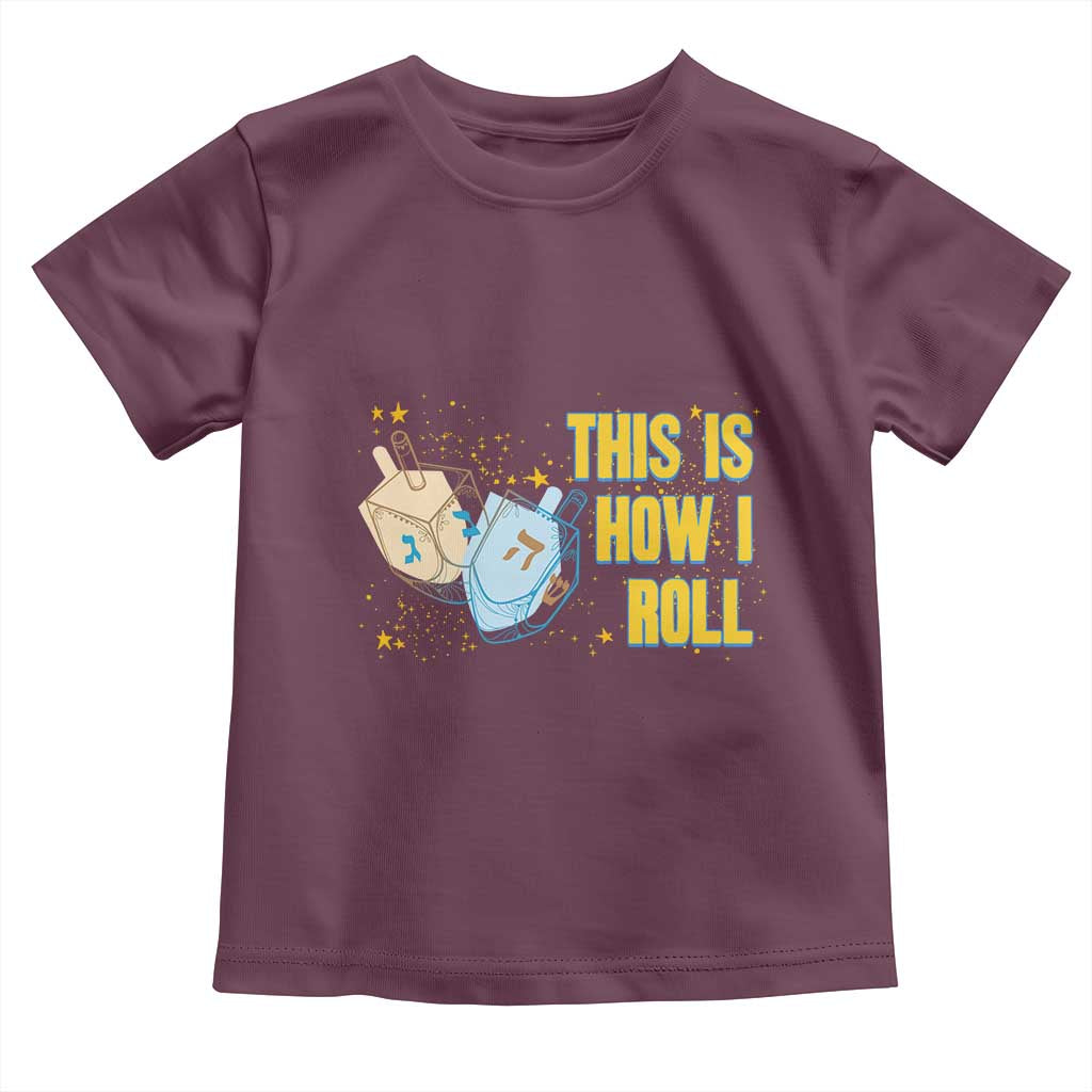 This Is How I Roll Toddler T Shirt Jewish Holiday Dreidel Gift - Wonder Print Shop
