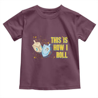 This Is How I Roll Toddler T Shirt Jewish Holiday Dreidel Gift - Wonder Print Shop