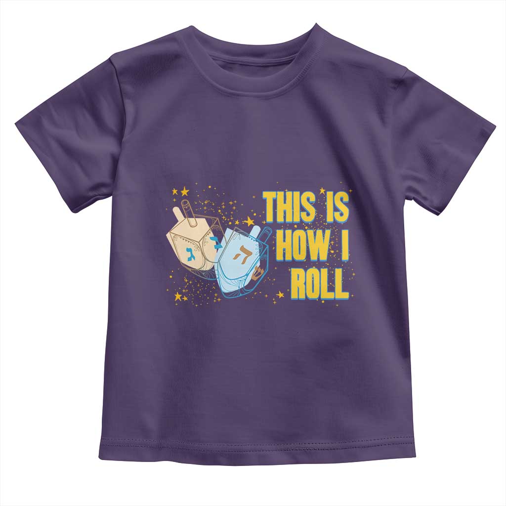 This Is How I Roll Toddler T Shirt Jewish Holiday Dreidel Gift - Wonder Print Shop
