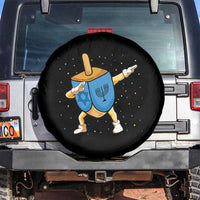 Funny Hanukkah Dreidel Dabbing Holiday Gift Spare Tire Cover - Wonder Print Shop