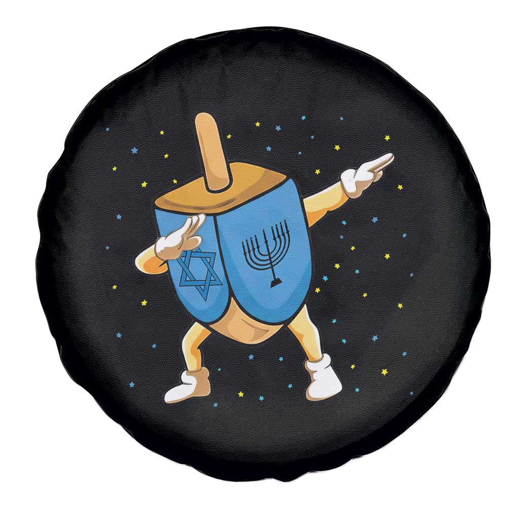 Funny Hanukkah Dreidel Dabbing Holiday Gift Spare Tire Cover - Wonder Print Shop