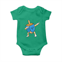 Funny Hanukkah Dreidel Dabbing Holiday Gift Baby Onesie - Wonder Print Shop