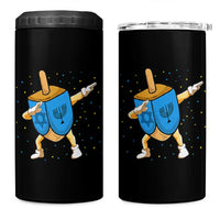 Funny Hanukkah Dreidel Dabbing Holiday Gift 4 in 1 Can Cooler Tumbler - Wonder Print Shop