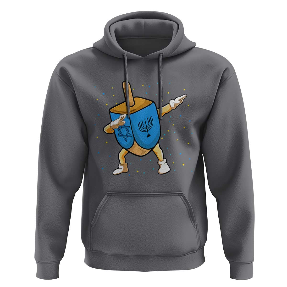 Funny Hanukkah Dreidel Dabbing Holiday Gift Hoodie - Wonder Print Shop