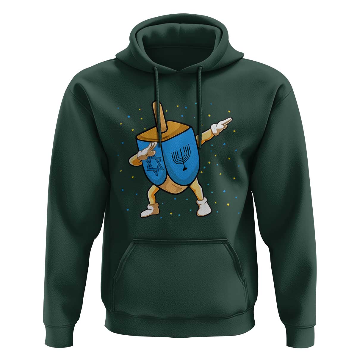 Funny Hanukkah Dreidel Dabbing Holiday Gift Hoodie - Wonder Print Shop