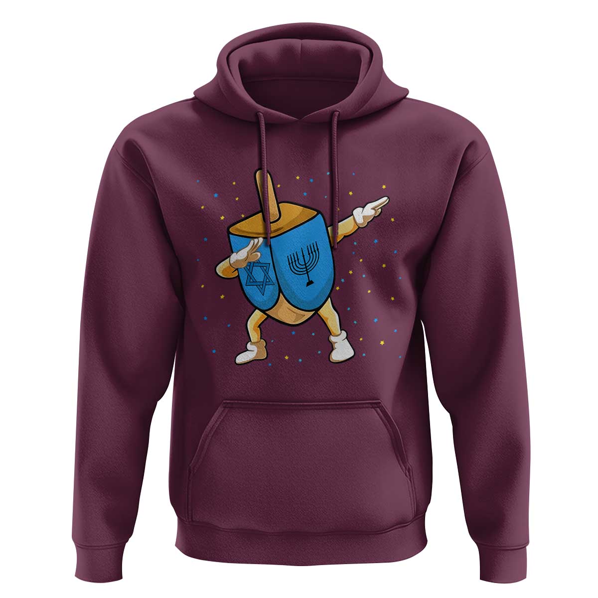 Funny Hanukkah Dreidel Dabbing Holiday Gift Hoodie - Wonder Print Shop
