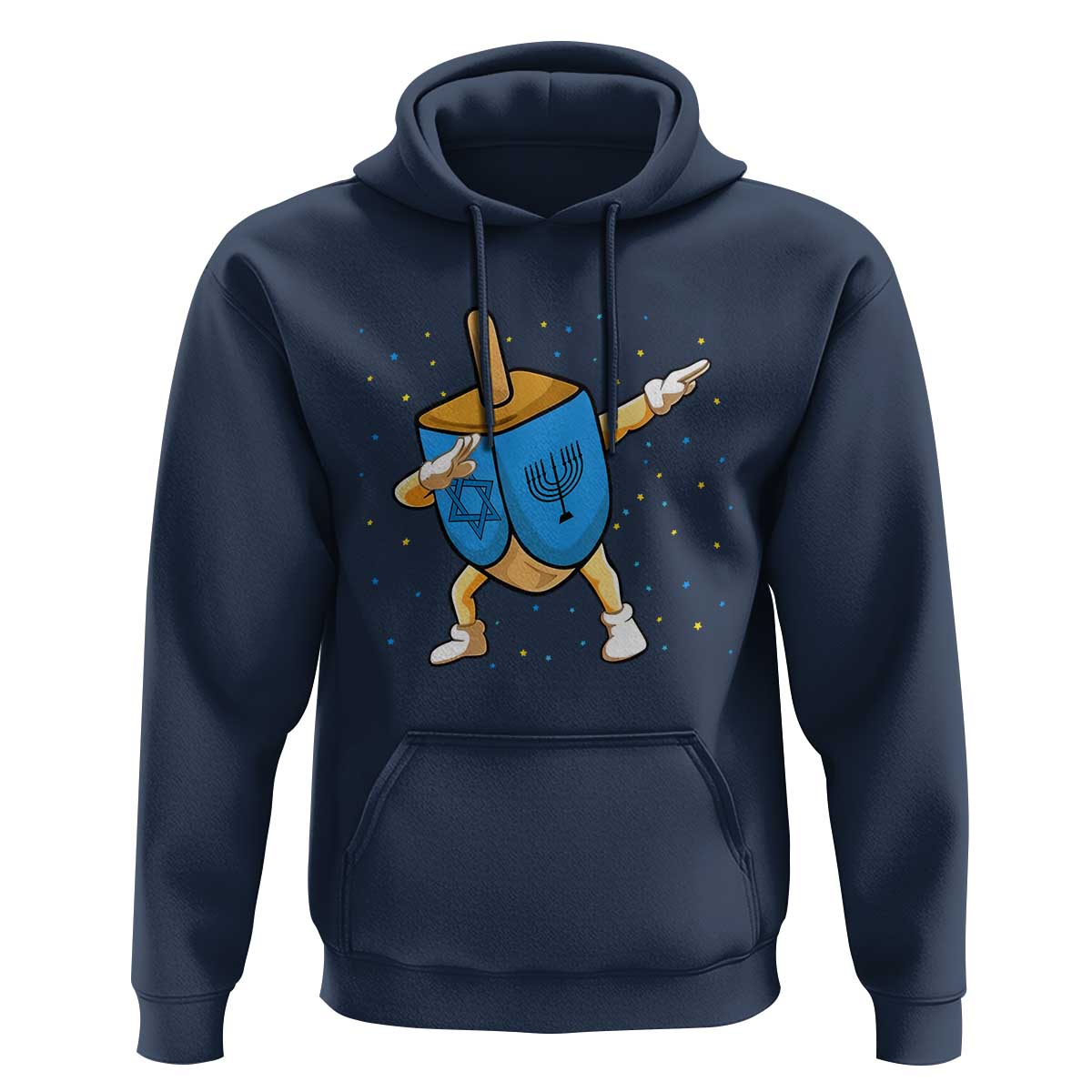 Funny Hanukkah Dreidel Dabbing Holiday Gift Hoodie - Wonder Print Shop