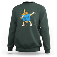 Funny Hanukkah Dreidel Dabbing Holiday Gift Sweatshirt - Wonder Print Shop