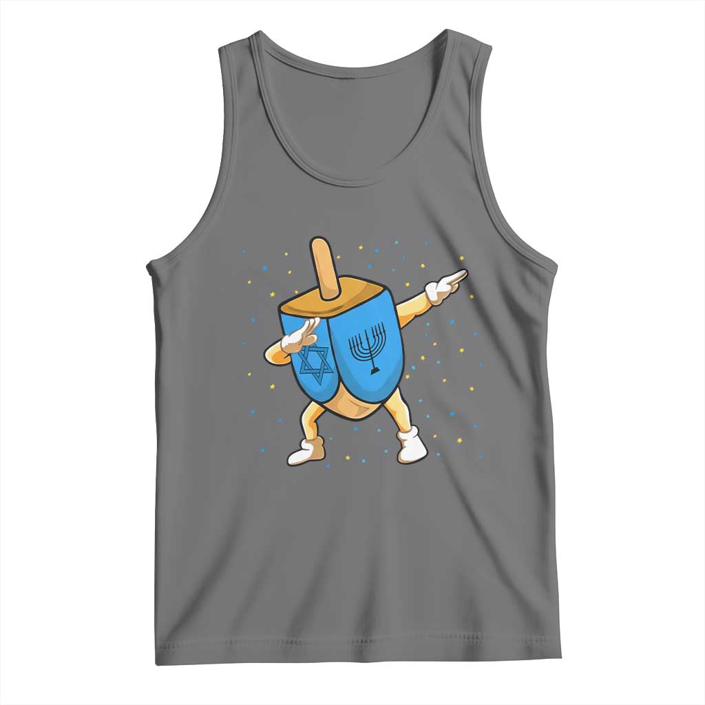 Funny Hanukkah Dreidel Dabbing Holiday Gift Tank Top - Wonder Print Shop