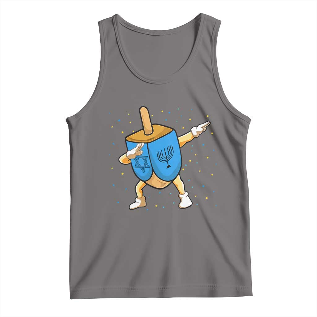 Funny Hanukkah Dreidel Dabbing Holiday Gift Tank Top - Wonder Print Shop