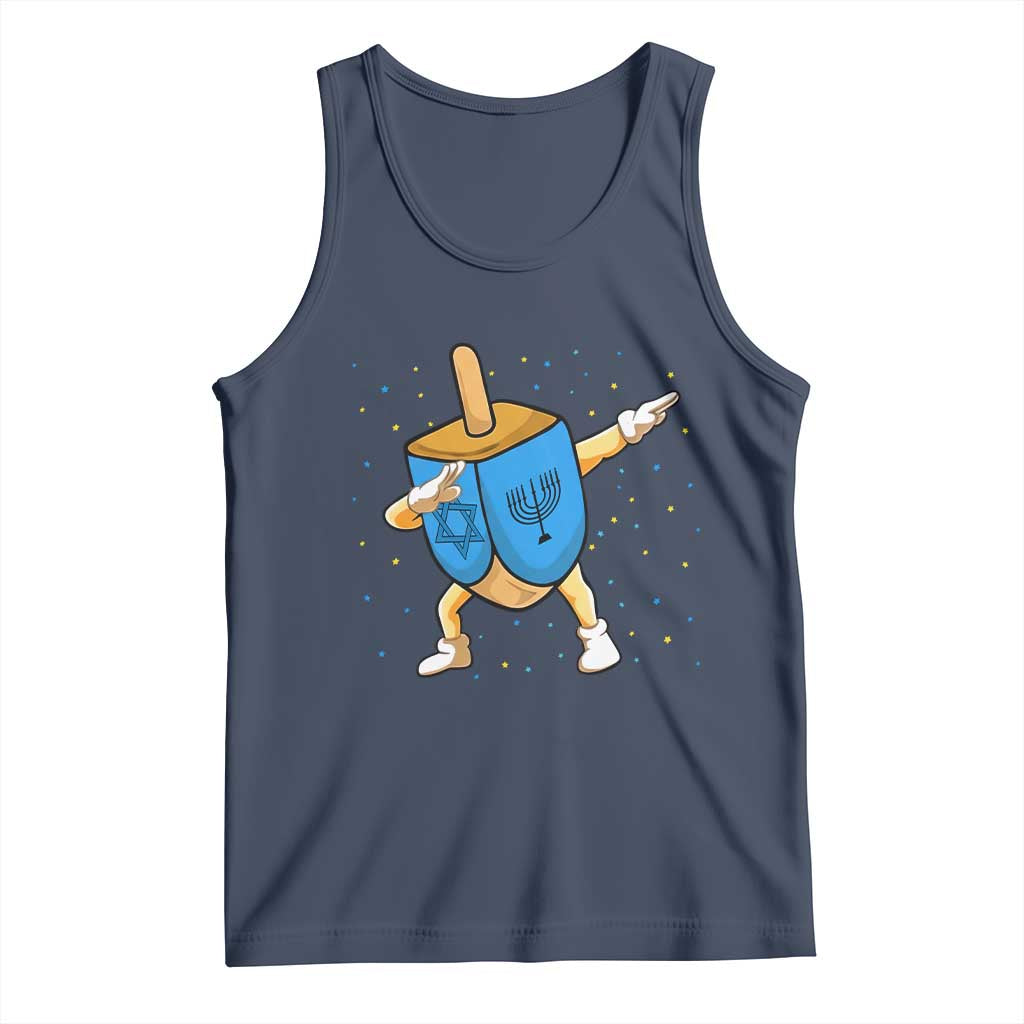 Funny Hanukkah Dreidel Dabbing Holiday Gift Tank Top - Wonder Print Shop