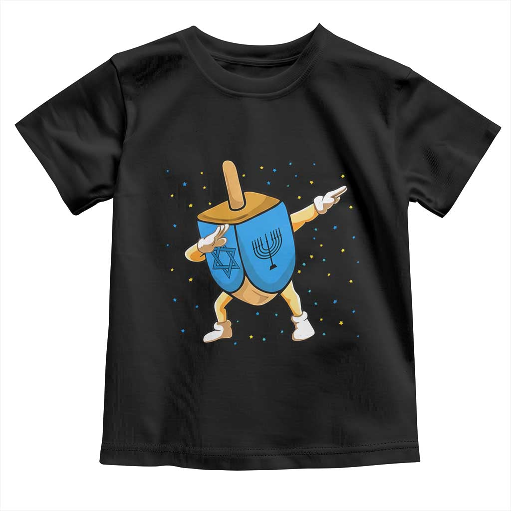 Funny Hanukkah Dreidel Dabbing Holiday Gift Toddler T Shirt - Wonder Print Shop
