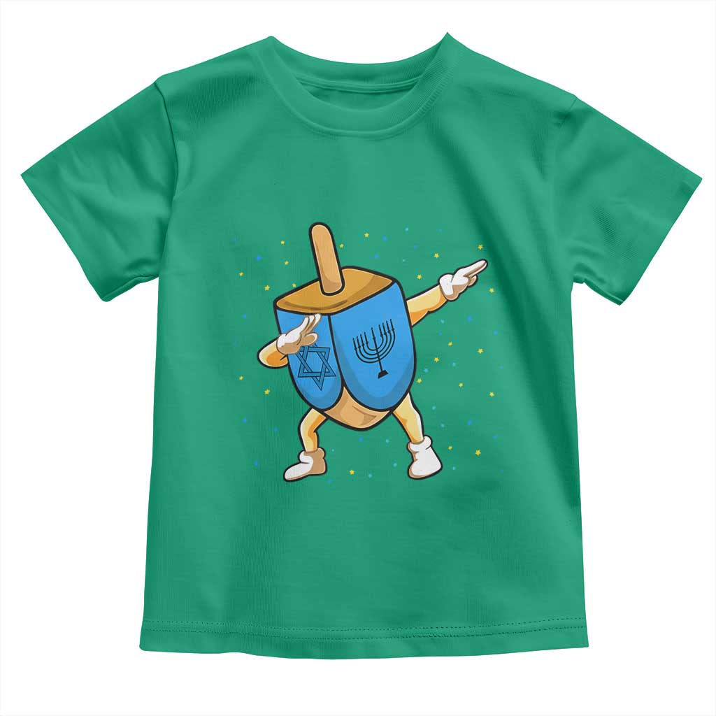 Funny Hanukkah Dreidel Dabbing Holiday Gift Toddler T Shirt - Wonder Print Shop