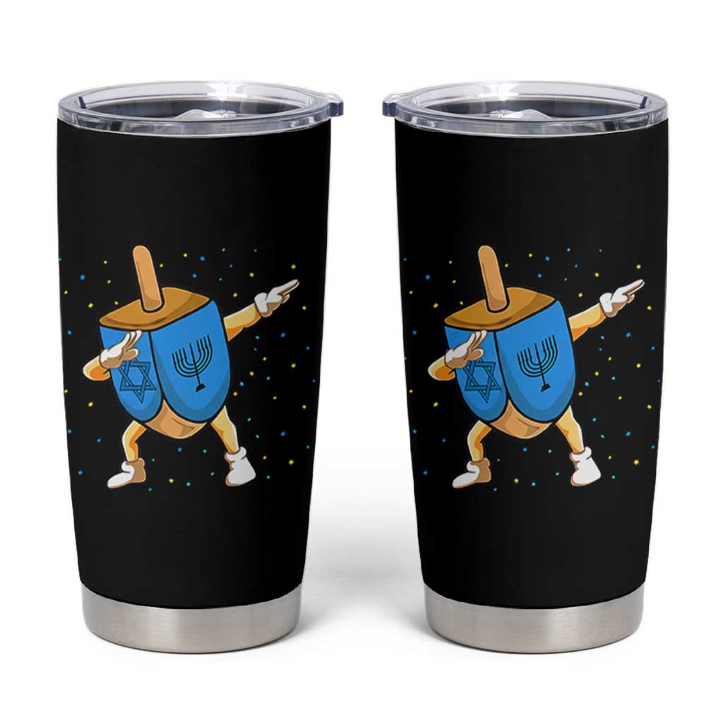 Funny Hanukkah Dreidel Dabbing Holiday Gift Tumbler Cup - Wonder Print Shop
