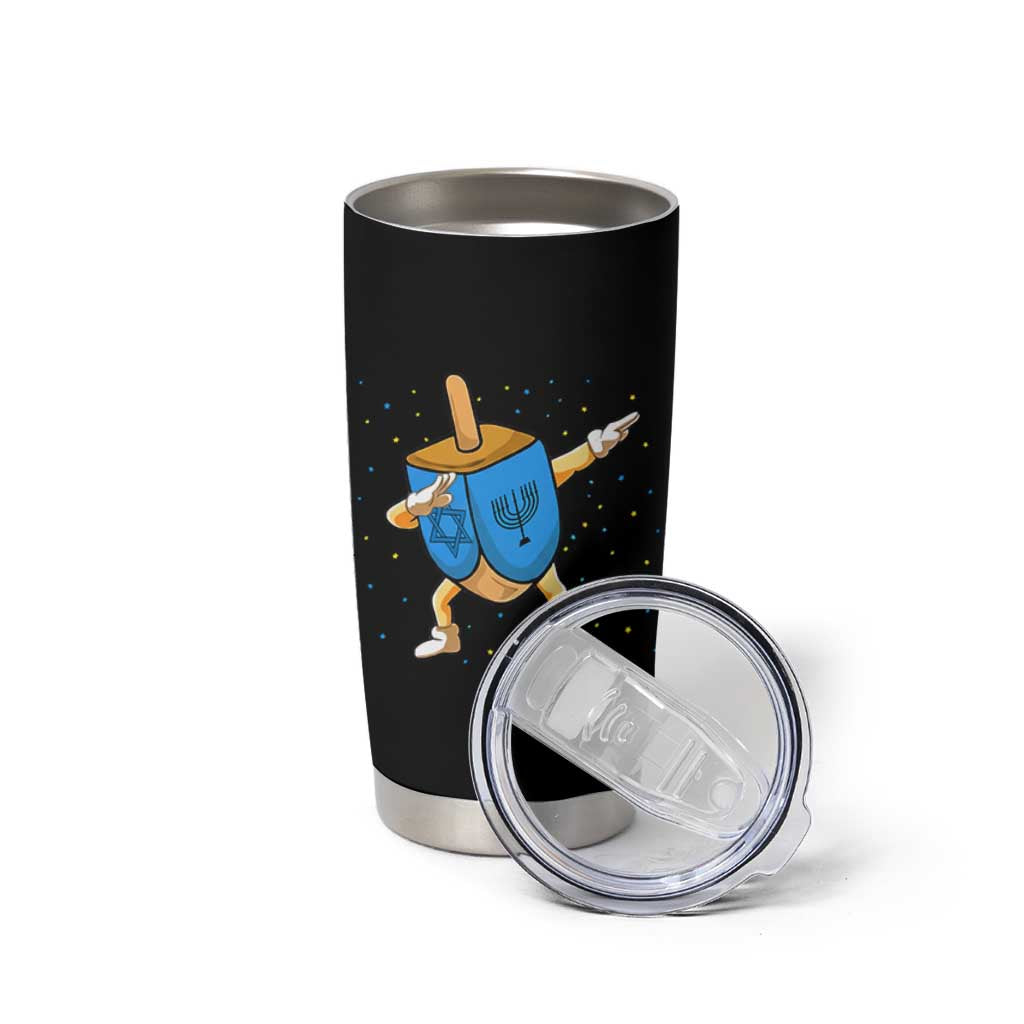 Funny Hanukkah Dreidel Dabbing Holiday Gift Tumbler Cup - Wonder Print Shop