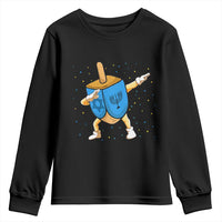 Funny Hanukkah Dreidel Dabbing Holiday Gift Youth Sweatshirt - Wonder Print Shop
