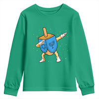 Funny Hanukkah Dreidel Dabbing Holiday Gift Youth Sweatshirt - Wonder Print Shop