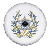 Hanukkah Flower Menorah Star Of David Spare Tire Cover Gift For Women - Wonder Print Shop