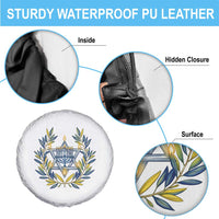 Hanukkah Flower Menorah Star Of David Spare Tire Cover Gift For Women - Wonder Print Shop