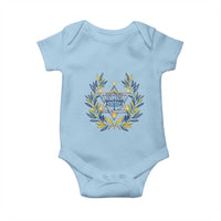 Hanukkah Flower Menorah Star Of David Baby Onesie Gift For Women - Wonder Print Shop