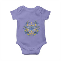 Hanukkah Flower Menorah Star Of David Baby Onesie Gift For Women - Wonder Print Shop