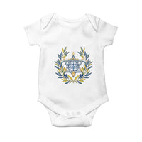 Hanukkah Flower Menorah Star Of David Baby Onesie Gift For Women - Wonder Print Shop