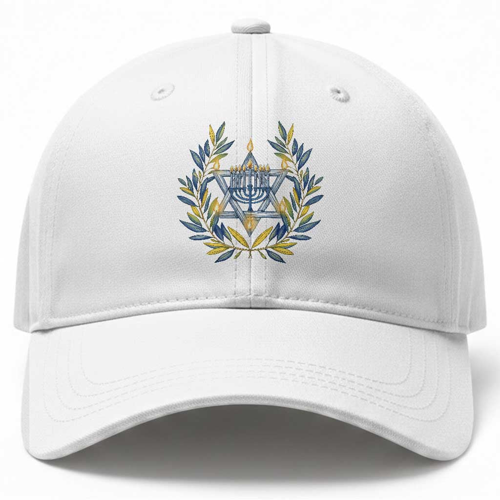 Hanukkah Flower Menorah Star Of David Baseball Cap Gift For Women