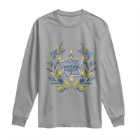 Hanukkah Flower Menorah Star Of David Long Sleeve Shirt Gift For Women - Wonder Print Shop