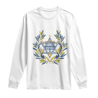 Hanukkah Flower Menorah Star Of David Long Sleeve Shirt Gift For Women - Wonder Print Shop