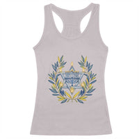Hanukkah Flower Menorah Star Of David Racerback Tank Top Gift For Women - Wonder Print Shop