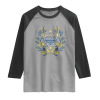 Hanukkah Flower Menorah Star Of David Raglan Shirt Gift For Women - Wonder Print Shop