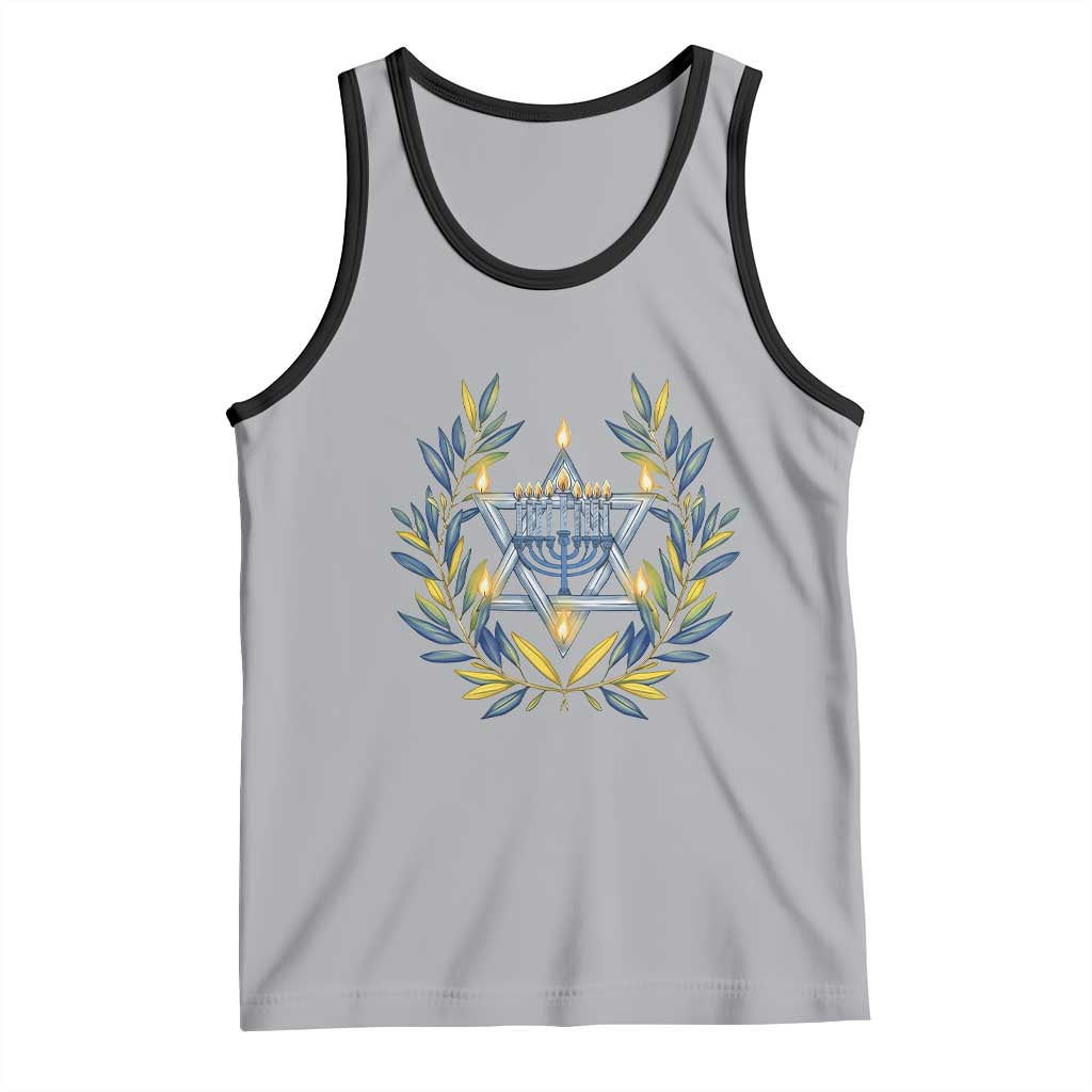Hanukkah Flower Menorah Star Of David Tank Top Gift For Women - Wonder Print Shop