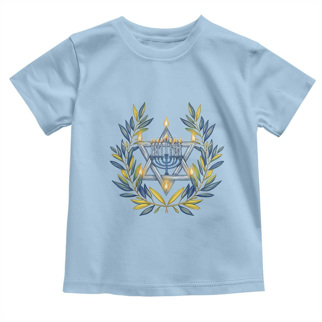 Hanukkah Flower Menorah Star Of David Toddler T Shirt Gift For Women - Wonder Print Shop