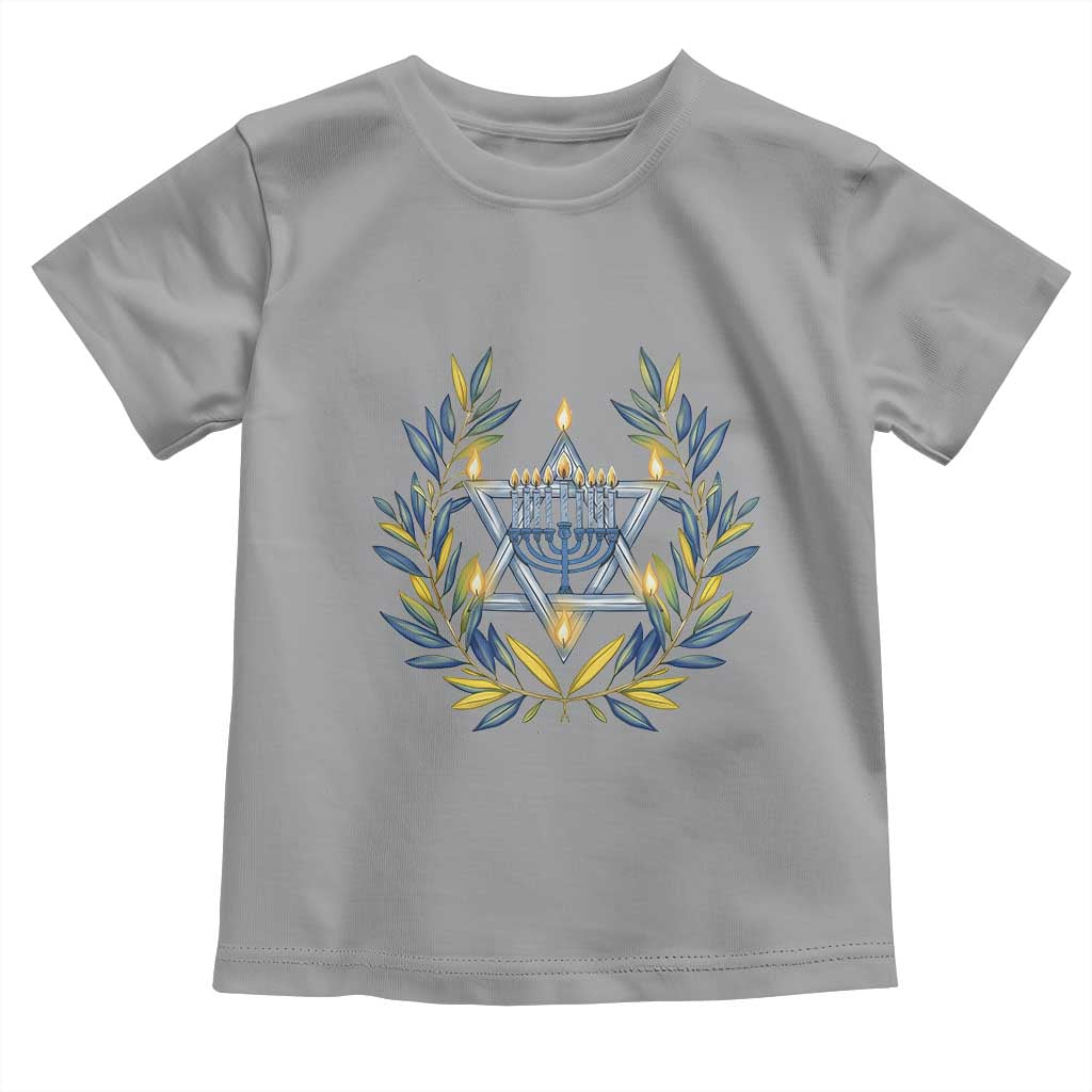 Hanukkah Flower Menorah Star Of David Toddler T Shirt Gift For Women - Wonder Print Shop