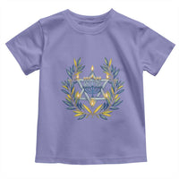Hanukkah Flower Menorah Star Of David Toddler T Shirt Gift For Women - Wonder Print Shop