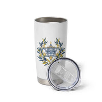 Hanukkah Flower Menorah Star Of David Tumbler Cup Gift For Women - Wonder Print Shop