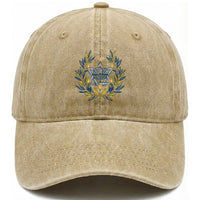 Hanukkah Flower Menorah Star Of David Washed Cotton Baseball Cap Gift For Women