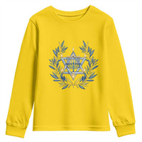 Hanukkah Flower Menorah Star Of David Youth Sweatshirt Gift For Women - Wonder Print Shop