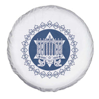Hanukkah Vintage Menorah Peace Doves Spare Tire Cover Festival Of Lights Gift - Wonder Print Shop