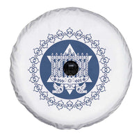 Hanukkah Vintage Menorah Peace Doves Spare Tire Cover Festival Of Lights Gift - Wonder Print Shop
