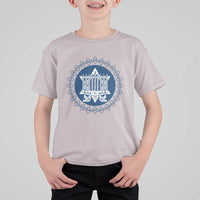 Hanukkah Vintage Menorah Peace Doves T Shirt For Kid Festival Of Lights Gift - Wonder Print Shop