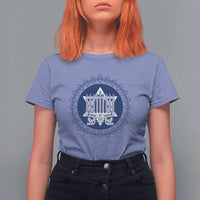 Hanukkah Vintage Menorah Peace Doves T Shirt For Women Festival Of Lights Gift - Wonder Print Shop