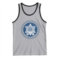 Hanukkah Vintage Menorah Peace Doves Tank Top Festival Of Lights Gift - Wonder Print Shop