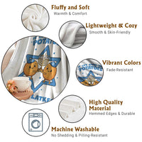 Funny Hanukkah Gift Throw Blanket If Life Gives You Potatoes Make Latkes - Wonder Print Shop