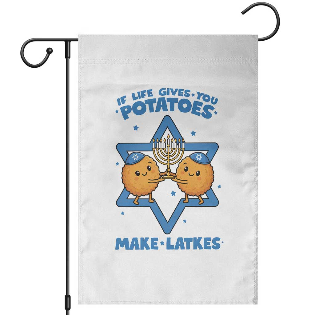 Funny Hanukkah Gift Garden Flag If Life Gives You Potatoes Make Latkes - Wonder Print Shop