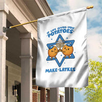 Funny Hanukkah Gift Garden Flag If Life Gives You Potatoes Make Latkes - Wonder Print Shop