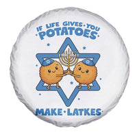 Funny Hanukkah Gift Spare Tire Cover If Life Gives You Potatoes Make Latkes - Wonder Print Shop
