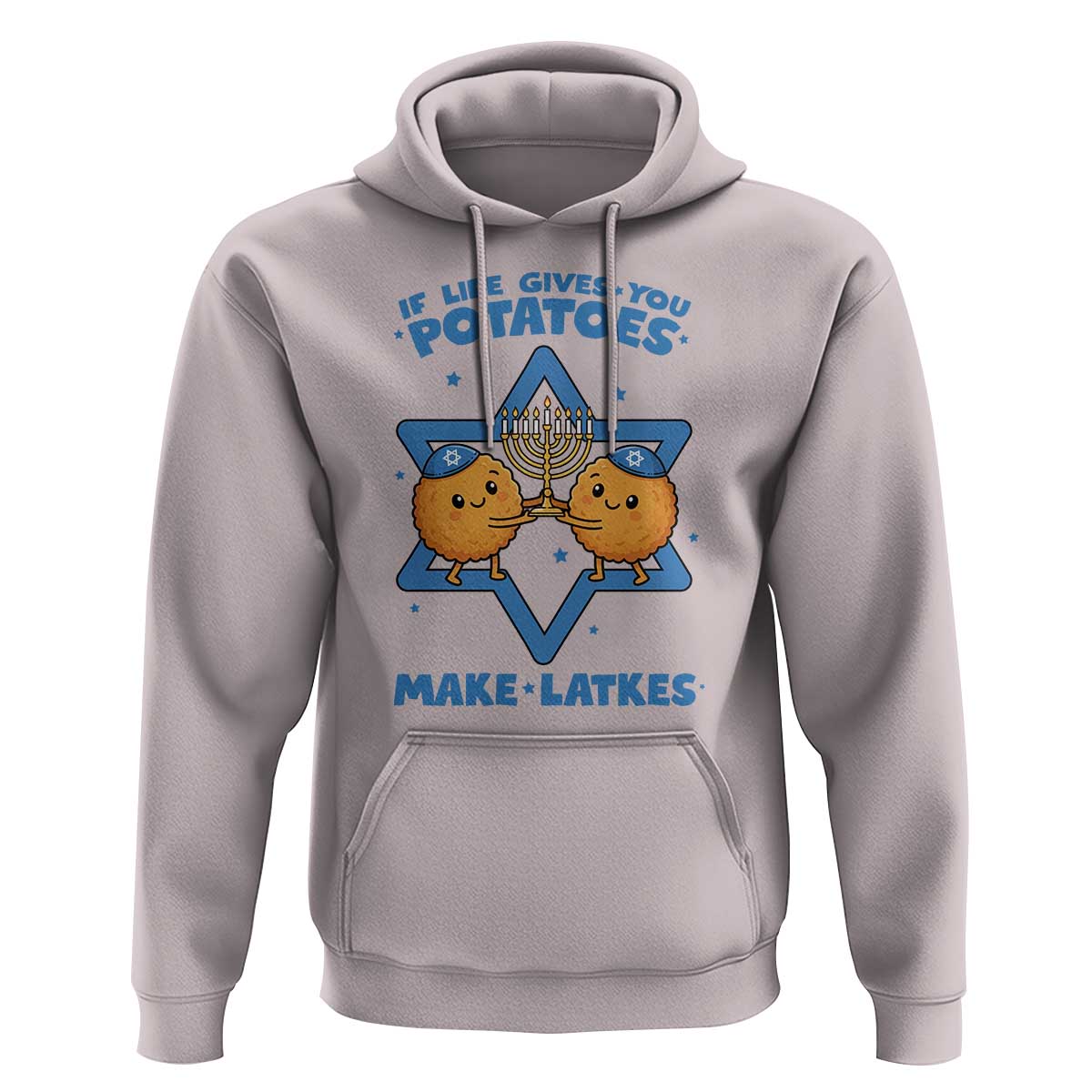 Funny Hanukkah Gift Hoodie If Life Gives You Potatoes Make Latkes - Wonder Print Shop